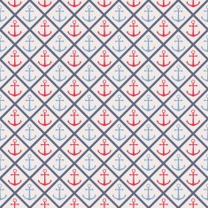 Seamless pattern with cross lines and anchor N2