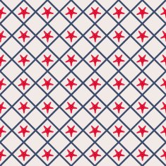 Seamless pattern with cross lines and starfish N3