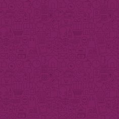Thin Line Internet Shopping Dark Purple Seamless Pattern
