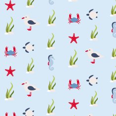 Seamless pattern in marine style N2
