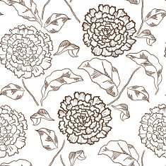 Vector Seamless floral pattern with chrysanthemums N18