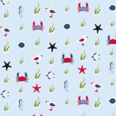 Seamless pattern in marine style N6