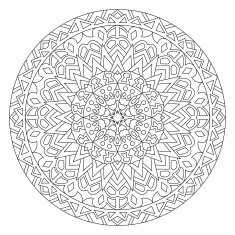 Circular pattern in ethnic style