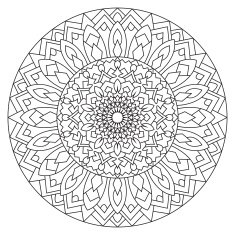Circular pattern in ethnic style N2