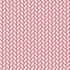 Vector knitted seamless pattern design Winter sweater texture in pink N2