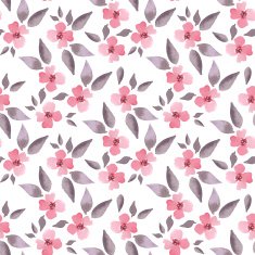 Blossom Watercolor floral background Seamless pattern 03 N2