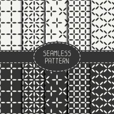 Set of geometric seamless cube pattern with rhombuses square cube N2