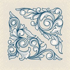 Vintage Floral Design Elements N3