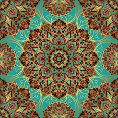 Vintage rich ethnic ornament