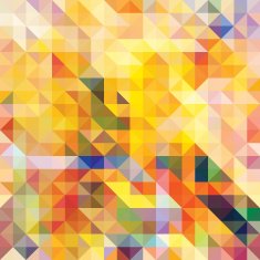 Abstract seamless pattern Mosaic Vector