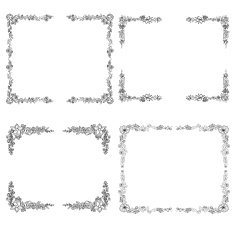 Set of floral frames N5