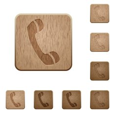 Call wooden buttons N2