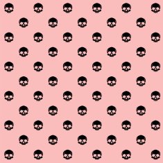 vector seamless with skulls