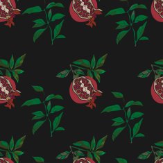 Seamless pattern with pomegranate N4