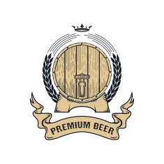 premium beer label