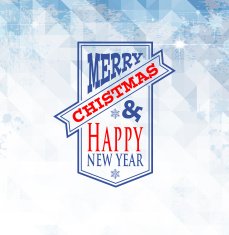 christmas blue triangle02