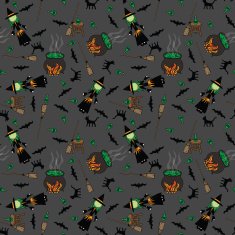 Little Witch Seamless Pattern