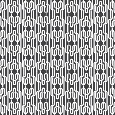 Seamless pattern of entwined H-shaped strips