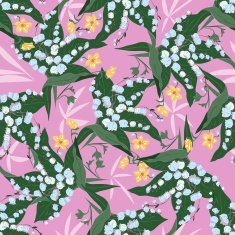 Seamless pattern with floral design