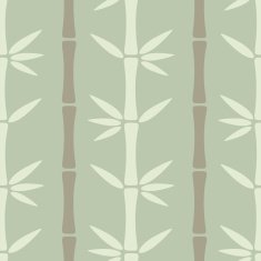 Seamless pattern with bamboo trees N2