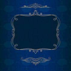 Decorative background with Vinatge frame