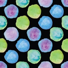 Watercolour polka dot seamless pattern N11