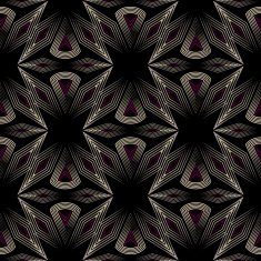 Vector seamless pattern ornament with stylized geometric elements background