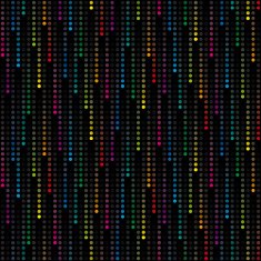 colorful halftone rain