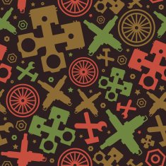 Car service seamless pattern