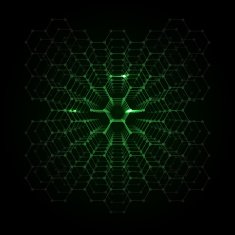 Abstract Futuristic Hexagonal Background