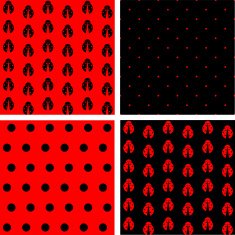 Jumbo and Small Polka Dots vector seamless pattern backgrounds