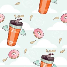 Thermocup and donut pattern N2