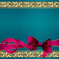 Ornate golden vintage design N3
