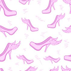 Seamless winged female shoe N2