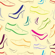Seamless modern color shoes N2
