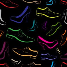 Seamless fashionable color shoes N2