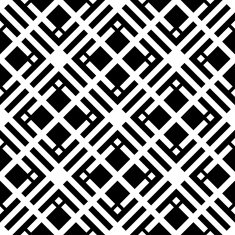 Black and white geometric seamless pattern N3