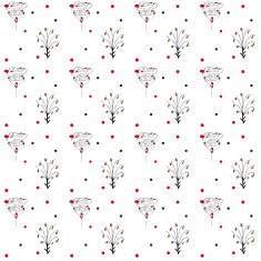 Seamless pattern with hand drawn flowers N4