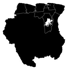 Map of Suriname N8