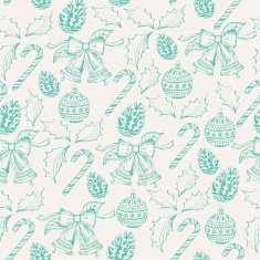 Vector merry christmas seamless pattern N2