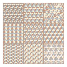 abstract 3d geometric seamless patterns N2
