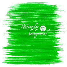 Vector green abstract hand drawn watercolor background for your design N2
