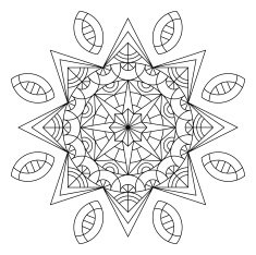 Mandala coloring book