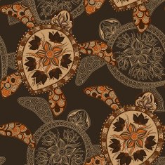 Seamless pattern with turtles N12