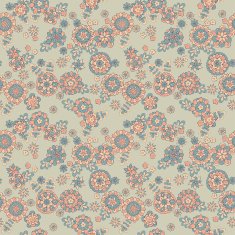 seamless cute retro flower pattern N2