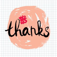 Thanks lettering calligraphy