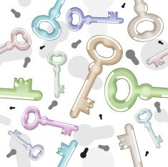 Set of metal keys pattern free image download