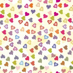 Background for Valentine's Day with colorful hearts