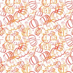 Seamless food pattern with pumpkins N2