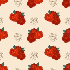 Seamless pattern with roses N47